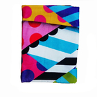 High quality 100%cotton colorful soft water absorption summer custom towel beach towel wholesale
