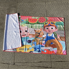 High quality promotional light weight printed towel sandfree custom logo wholesale cartoon kids beach towel