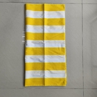 Hawaii friendly  microfiber beach towel yellow striped yarn dyed beach towel sublimation stripe beach towel